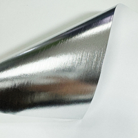 Papier métallisé sous vide argenté 80gsm sur mesure, revêtement simple face pour cigarettes Out-packs et utilisation industrielle alimentaire