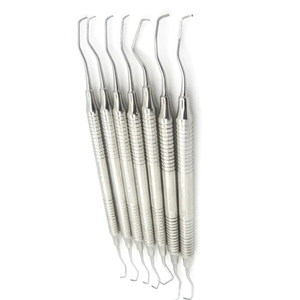 MEDIVA ESSENCE Ensemble de 7 instruments dentaires manuels en acier inoxydable pour composites, réutilisables, poignée ergonomique, instruments chirurgicaux CE - Product Image 5