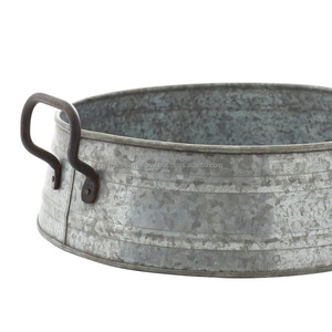 Plateaux de rangement en métal galvanisé Art Déco en forme de fleur avec poignées, écologiques, à fixer sur la porte, décoration intérieure de cuisine, design durable - Product Image 4