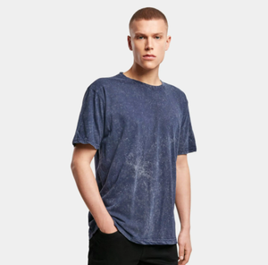 T-shirt en coton de haute qualité, délavé à l'acide, manches courtes, grande taille, respirant, t-shirt délavé à l'acide pour homme, t-shirts ajustés personnalisés - Product Image 1