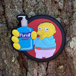 2024 haute vente fait à la main tactique en caoutchouc extérieur crochet boucle patchs 3D PVC modèle Animal Badge paillettes RPG Bazooka Patch à coudre - Product Image 4