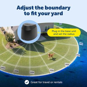 รั้วไฟฟ้าไร้สายแบบชาร์จได้ PetSafe Stay & Play สำหรับสุนัขและแมว ติดตั้งเหนือพื้นดิน โดยบริษัทแม่ทุน - Product Image 5