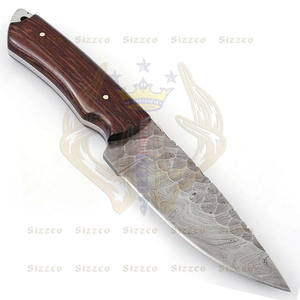 Handmade Custom Damascus Steel Fixed Forged Blade Vengi Wood Handle Skinner Utility <b>Knife</b> Beautiful Hunting & Camping <b>Knife</b>-OEM - Product Image 1