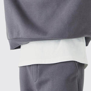 Best Quality OEM Custom Men's Casual Oversized Pullover Hoodie <b>Tracksuits</b> Sets Low MOQ <b>Plain</b> Solid Color Winter Logo Feature - Product Image 5