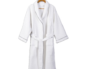 Super Warm 100% <strong>Cotton</strong> <strong>Bathrobe</strong> Hotel Spa Luxury Velvet <strong>Bathrobe</strong> - Product Image 4