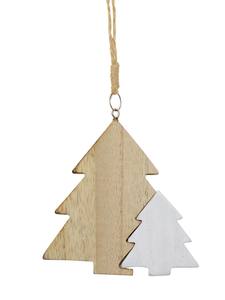 Colgante de pared de árbol de Navidad de madera pulida para fines navideños y de regalo Mini adornos de madera decorativos creativos para el hogar - Product Image 5