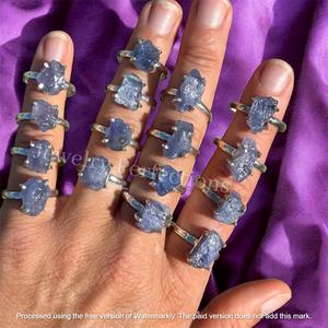 Anillo de Plata de Ley 925 al por Mayor, Diseño Artesanal con Gema de Tanzanita Natural, Joyería para Fiestas a Precio de Fábrica - Product Image 2
