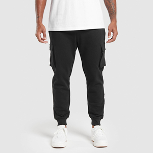 Pantalons de survêtement d'hiver de couleur unie pour hommes, bas de jogging, polyester antistatique, coton, bas de sport pour adultes - Product Image 6