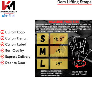 Correas de Muñeca para Levantamiento de Pesas, Gimnasio, Peso Muerto, Entrenamiento, Soporte Acolchado de Algodón Premium para Hombres y Mujeres, Duraderas - Product Image 6