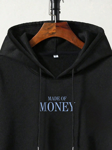 Trending 100% Cotton Pullover Sudadera con capucha estampada para hombre Sudadera de lana cómoda con logotipo personalizado Temporada de invierno Cuello con capucha - Product Image 3