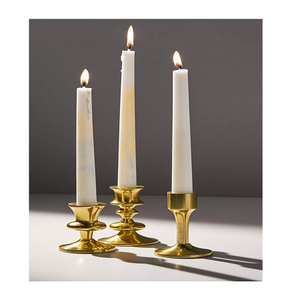 Set Of 3 Different Size And Shape <b>Candle</b> <b>Holder</b> In <b>Brass</b> Gold Color Tealight <b>Candle</b> <b>Holder</b> From Manufacture In India - Product Image 1