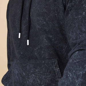 2025 New Arrival High Quality 100% Cotton Heavy GSM Full <b>Pullover</b> Acid Wash Hoodie Oversized Quick Dry <b>Men</b> Hoodies for Man - Product Image 2
