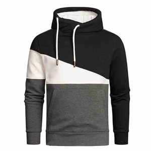 Haute qualité 100% coton lourd luxe hommes surdimensionné pluvier à capuche Streetwear imprimé sweat coton mélangé sweats à capuche - Product Image 4