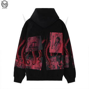 เสื้อฮู้ดแขนยาวฮิปฮอปมีฮู้ดพิมพ์ลายการ์ตูนแฟชั่นผู้ชายกันน้ำได้ตามต้องการสำหรับฤดูหนาว - Product Image 2