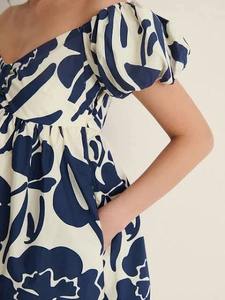 Vestido de algodón estampado con bloque de mano indio, nueva moda, ropa de verano informal, estilo dulce, longitud Midi para regalo de San Valentín - Product Image 2