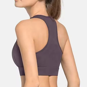 Soutien-gorge de sport pour femmes de haute qualité, respirant, élégant, antibactérien, écologique, soutien moyen, séchage rapide, logo sur le devant - Product Image 5