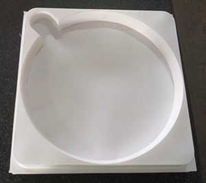 Moldes de plástico de PVC blanco ecológico Opción de embalaje de forma redonda sostenible - Product Image 1