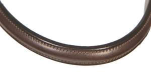 Bride en cuir de cheval avec Cavesson Flash et bride de cheval de joue de 5/8 pouces Bride anatomique en cuir de cheval - Product Image 6