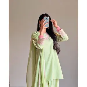Conjunto de Top y Salwar Farshi para Mujer, Diseño Elegante para Fiestas - Product Image 6