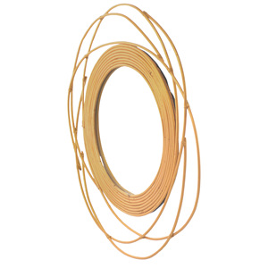 Nouveau Design Futuriste Galaxy Miroir Mural Suspendu en Rotin Naturel Décor pour Meubles de Maison Style Art Déco Mariages - Product Image 2