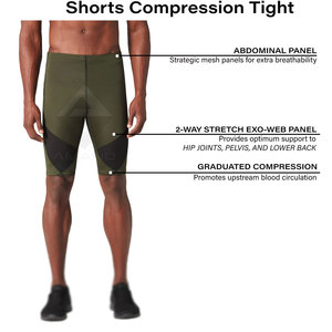 2025 dernière conception hommes Compression court prix de gros hommes en cours d'exécution Compression court en Stock - Product Image 5