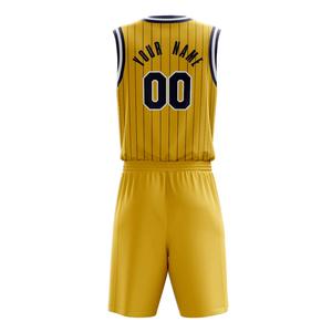 Uniformes de baloncesto de tendencia de último diseño, conjunto de uniforme de baloncesto para hombre sin mangas con opciones de diseño y color de tamaño personalizado - Product Image 2