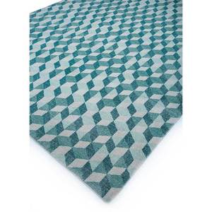 Alfombra de Lana Anudada a Mano Jaipur Rugs ZA Clan Azul, Diseño Geométrico, Alfombra Rectangular para Sala de Estar o Pasillo, Diseño de Rompecabezas LLV-3038 - Product Image 2