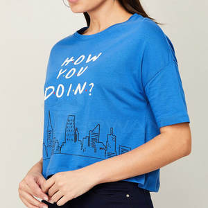 Camiseta extragrande hecha a medida para mujer, Camiseta extragrande de algodón y poliéster de la mejor calidad para mujer - Product Image 2