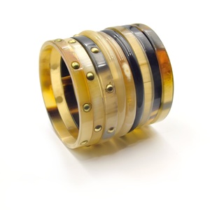 NOVA STAR CRAFT Brazaletes Ligeros Hechos a Mano con Cuerno de Búfalo y Buey, Certificados por IGI, Diseños Personalizables para Uso Diario y Regalos - Product Image 5