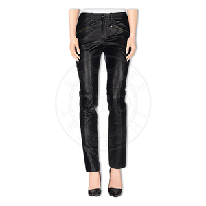 Winter <b>Women's</b> Leather Pants, Fashion Thermal Trousers for Cold <b>Weather</b> - Product Image 1