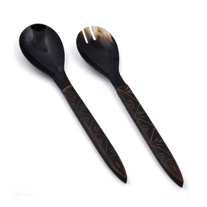 Cuchara Clásica Hecha a Mano 100% Natural y Ecológica, Cuchara de Cuerno Moderna para Servir en la Mesa, para el Hogar, Hoteles y Restaurantes - Product Image 1