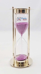 Ross London 1 minuto arena Rosa latón arena temporizador estilo antiguo latón reloj de arena para decoración de hogar y oficina - Product Image 6