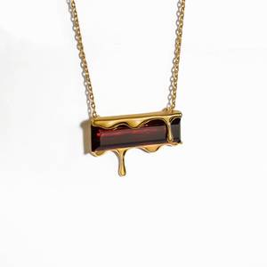 Collar Único de Plata de Ley 925 con Colgante de Granate Natural, Joyería con Propiedades Curativas, Lujo para Mujer - Product Image 6