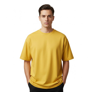T-shirt coupe ajustée en coton pour hommes fournisseur d'usine OEM vente en gros sur mesure respirant doux décontracté gym streetwear confortable - Product Image 2
