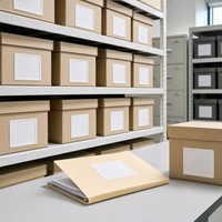 Étiquette autocollante rectangulaire personnalisée en relief, en papier synthétique durable pour classeur