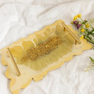 Bandeja de resina hecha a mano artística, organizador único, patrón Floral personalizable para uso diario en el hogar, hermosa WORLD CRAFT IMPEX - Product Image 4