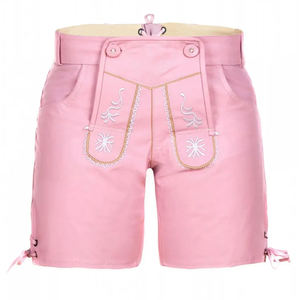 2025 pantalones cortos de cuero Lederhosen para hombre bávaro tradicional alemán danza música festivales Oktoberfest Pantalones - Product Image 1