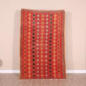 พรมโมร็อกโกแท้ ทำมือจากขนสัตว์ ลายเบอร์เบอร์แบบดั้งเดิม สไตล์วินเทจและโมเดิร์น สำหรับตกแต่งบ้าน - Product Image 1