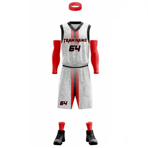 Vêtements de basket-ball professionnels pour hommes Ensembles d'uniformes de taille personnalisée Uniforme de grande taille en tissu respirant et confortable - Product Image 3