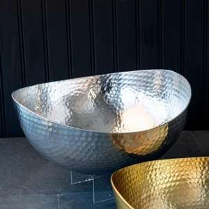 Rust-resistant Premium <b>Steel</b> <b>Bowl</b> for Daily Use Hammered Design With 2 Different Finished Customized Shape & Size - Product Image 1