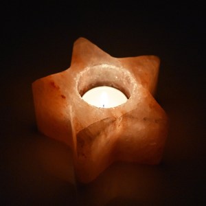 Portavelas de Sal Rosa del Himalaya, Hecho a Mano, Moderno, Resistente al Fuego, Seguro para Revestimiento de Paredes de Cocina y Uso en Villas - Product Image 4