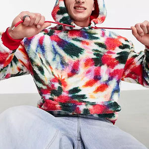 เสื้อกันหนาวมีฮู้ดแบบสวมหัวมีฮู้ดขนาดใหญ่หรูหราผ้าฟลีซหนาหลากสีสำหรับฤดูหนาวออกแบบได้ตามต้องการ - Product Image 3