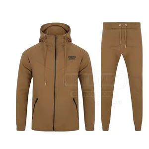 Survêtements de gym à fermeture éclair complète pour hommes en tissu respirant et extensible Survêtement d'entraînement pour hommes à séchage rapide - Product Image 1