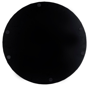 Plateau de service rond de luxe avec incrustation de nacre, plat décoratif avec poignées en métal pour la présentation de gâteaux, du café, décoration d'intérieur - Product Image 5