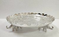 Élégante coupelle Iurli en argent allemand antique, polie et plaquée or, pour décoration intérieure, touche culturelle traditionnelle, tailles 8, 10, 12 pouces
