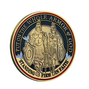 Pièces commémoratives métalliques personnalisées par le fabricant, logo personnalisable, matériau en alliage de zinc, procédé d'émaillage 3D, pièce de défi - Product Image 1