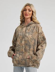 Nouveau Camo De Luxe Femmes Hoodies Haute Qualité Coton Polaire Acide Lavage Pull Lourd Streetwear Boxy Fit Hiver Automne - Product Image 6