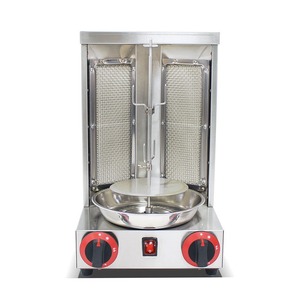 NEW PREMIUM <b>Electric</b>/Gas Shawarma Rotisserie Chicken High Quality Commercial Stainless-Steel Grill Auto-Rotating Restaurant - Product Image 1