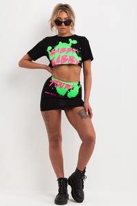 300 GSM T-shirt court en coton lourd pour femmes 300 GSM T-shirt lourd col rond surdimensionné Boxy personnalisé DTG grande taille - Product Image 5