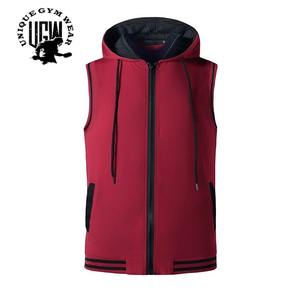 Direct Factory Men's Sleeveless <b>Hoodie</b> Workout Gym Shirt for <b>Bodybuilding</b> Athletic Muscle Premium Sweatshirts - Product Image 6